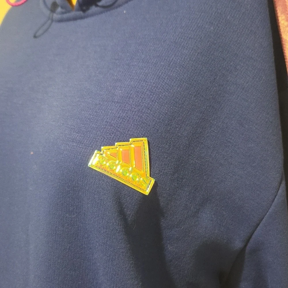 Adidas Blue Oversized Hooded Sweater
